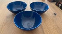 3 für 2€, 3x blaue Schalen Keramik Müsli Schüssel Küche Hessen - Kassel Vorschau