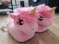 Flauschige Einhorn-Hausschuhe von EMP – pink, mit Glitzerhorn Thüringen - Nordhausen Vorschau