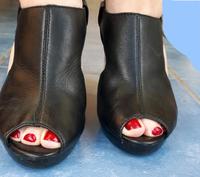 LEDER ❤️ Sandaletten Plateau Pumps High Heels MEGA OPTIK Gr 38 Nordrhein-Westfalen - Übach-Palenberg Vorschau