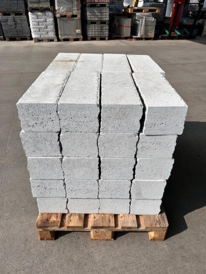 1B Trockenmauerstein Piccolo Maxi granit-weiss 50x18x15 cm (L/B/ in Wörth a. Main