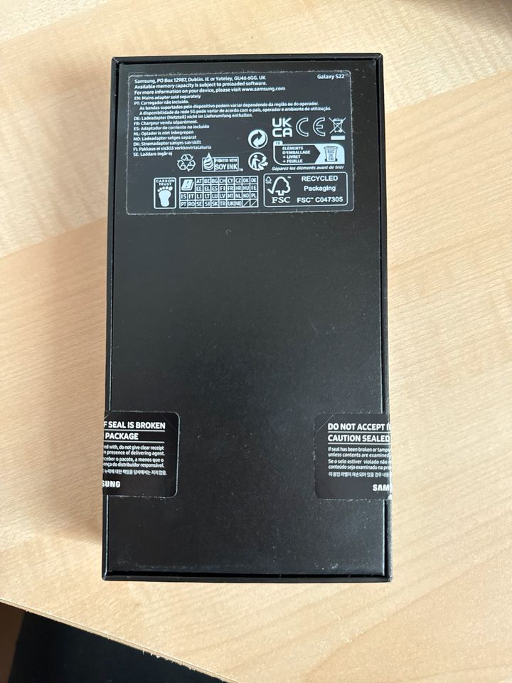 Samsung Galaxy S22, Neu, Dual-SIM, 128GB, schwarz in Neu Ulm
