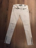 Guess Damen Biker Jeans W32 hellgrau washed used stretch Röhre Bayern - Monheim Vorschau