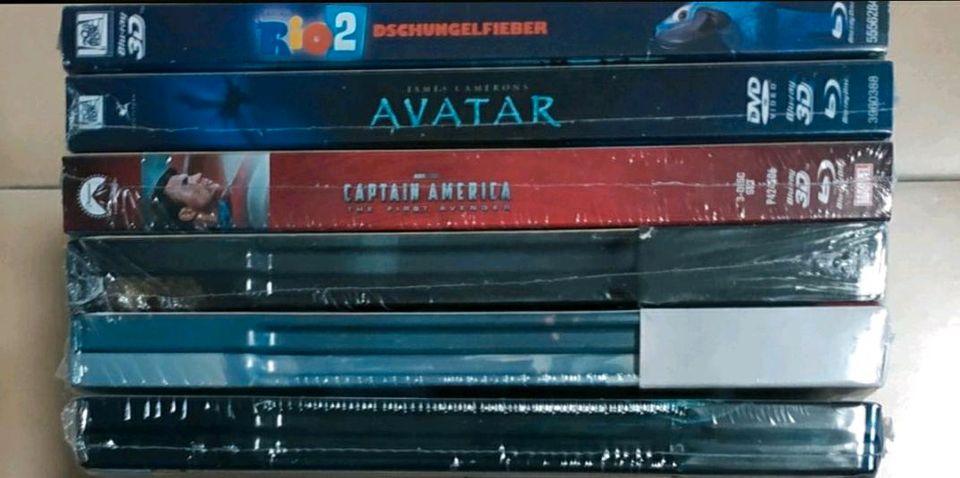 Sechs Blu-Ray 3D Filme 3×Steelbook und 3×Pappschuber NEU+OVP in Pforzheim