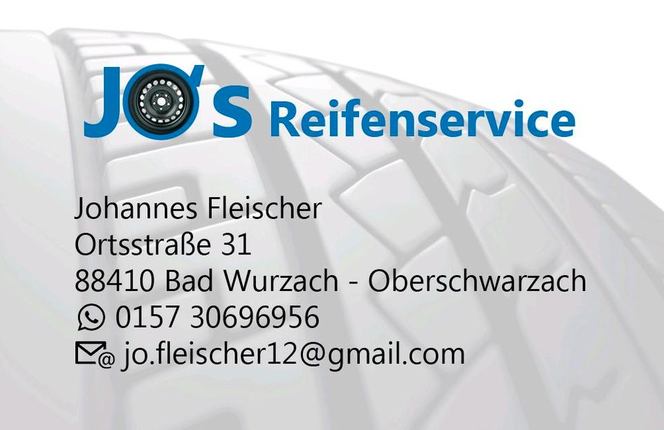 Reifenmontage, Reifenwechsel, Fahrzeugservice, Teilehandel in Bad Wurzach