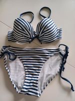 Bikini,Neu,blau weiß gestreift,gefütterte Cups, Bayern - Landshut Vorschau