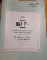 Noten Brahms Variationen Thema Schumann op. 23 4 Hände Leipzig - Leipzig, Zentrum Vorschau