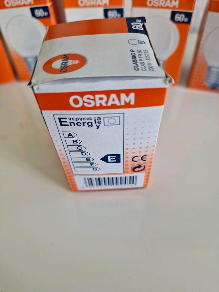 Osram P45 classic P Glühlampe Glühbirne E27 dimmbar 25W 60W in Bielefeld