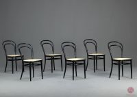 Thonet 214 Bugholz Stuhl Schwarz restauriert Lack neu - 1 von 4 Bayern - Würzburg Vorschau