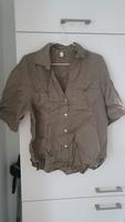 H&M Leinenhemd Hemd Kurzarmbluse khaki braun S oversized Baden-Württemberg - Gaggenau Vorschau