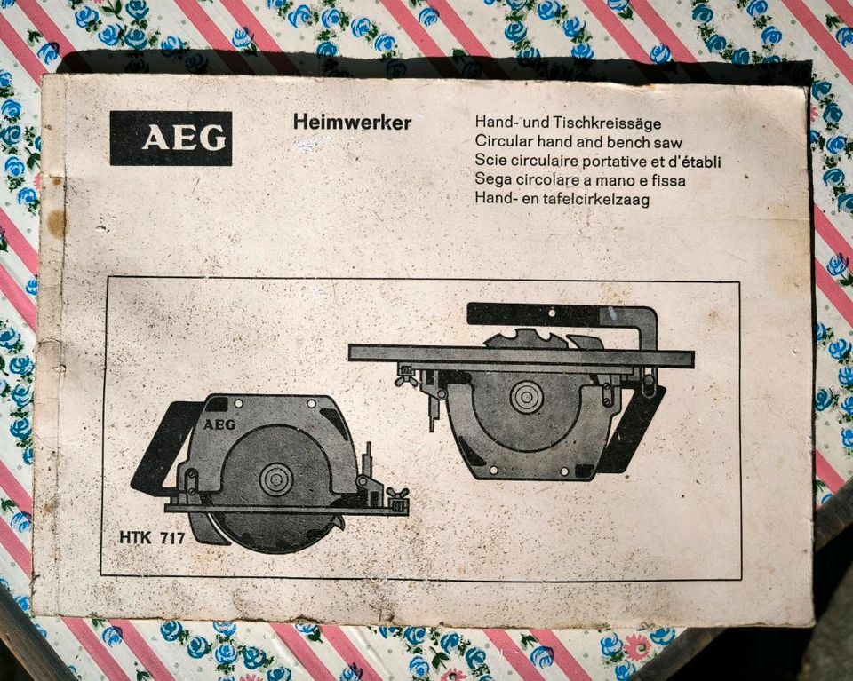 AEG Hand - und Tischkreissäge HTK 717 funktionsfähig in Gütersloh