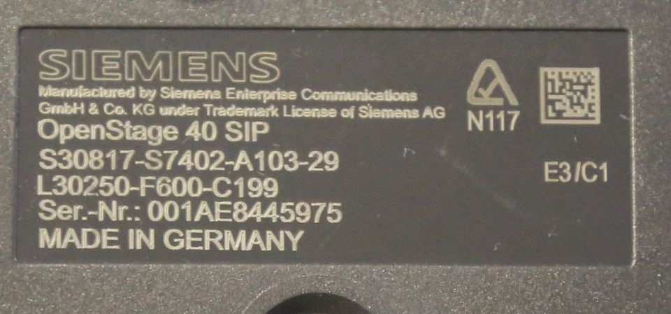 Siemens OpenStage 40 SIP mit 2 Netzteilen IP Telefon in Homburg