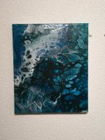 Acrylic pouring | „ocean“ bemalte Leinwand Bayern - Eckental  Vorschau