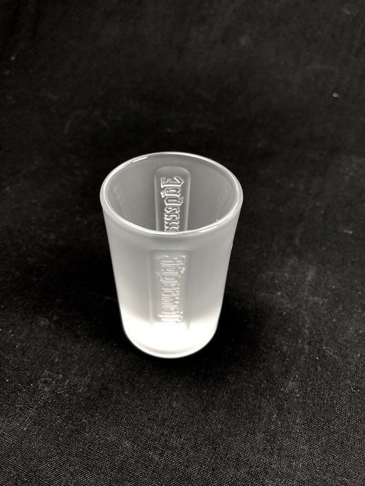 6x Jägermeister Shot Glas 4cl Neu OVP Kurze Stamper weiß Gläser B in Niefern-Öschelbronn