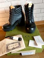 Gucci GG Apollo Supreme Stiefel Ankle Boots Leder schwarz Neu 39 Köln - Nippes Vorschau