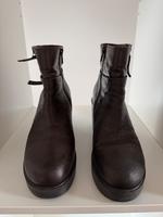 By Burin Stiefelette Gr. 38 (37) dunkelbraun Blockabsatz 5cm Hessen - Weinbach Vorschau