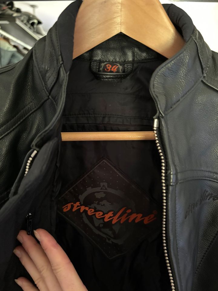 Streetline Motorradkombi Jacke + Hose Leder top Zustand Gr. 34 in Gaggenau