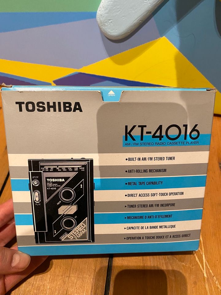 Vintage Toshiba Kassetten und Radio Spieler, KT-4016, neu in Herne