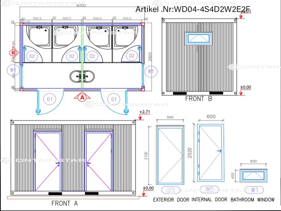 Testcontainer / Sanitärcontainer / wohncontainer / wc container / Bürocontainer / Duschcontainer / sanitär container/Container●✔❗❗❗Kurzfristig verfügbar❗❗❗ in Nürnberg (Mittelfr)