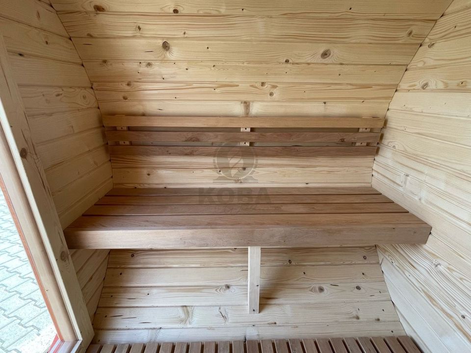 Pick Up Mini Fass Sauna | Ø 180 cm | Pritsche Minisauna Camping in Eichenzell