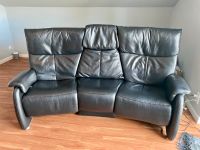 Trapezsofa Sofa 3 Sitzer Himolla Liegefunktion Leder schwarz Schleswig-Holstein - Borgwedel Vorschau