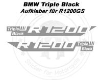 Der BMW R1200 Triple Black Schnabel Aufkleber für BMW R1200GS Rheinland-Pfalz - Neustadt (Wied) Vorschau