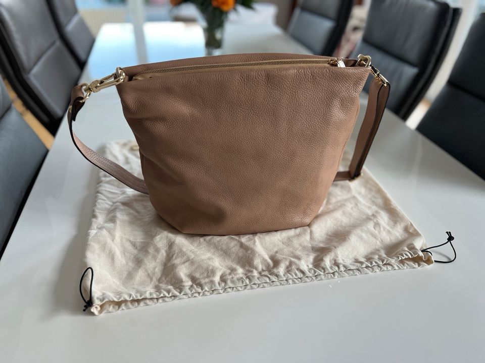 abro Lou 29546 Handtasche beige italienisches Leder | neu in Cremlingen