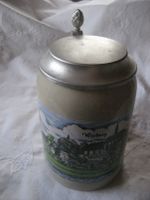 Bierkrug mit Zinndeckel, Bild Warburg, 0,5 L. Sammlerkrug Krug Rheinland-Pfalz - Birkenheide Vorschau