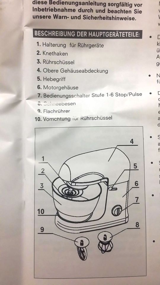 Küchenmaschine Küchenprofi Compact rot mit Fleischwolf in Trier