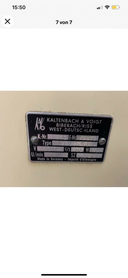 Kavo Dentalgerät Antike Vintage in Herrenberg