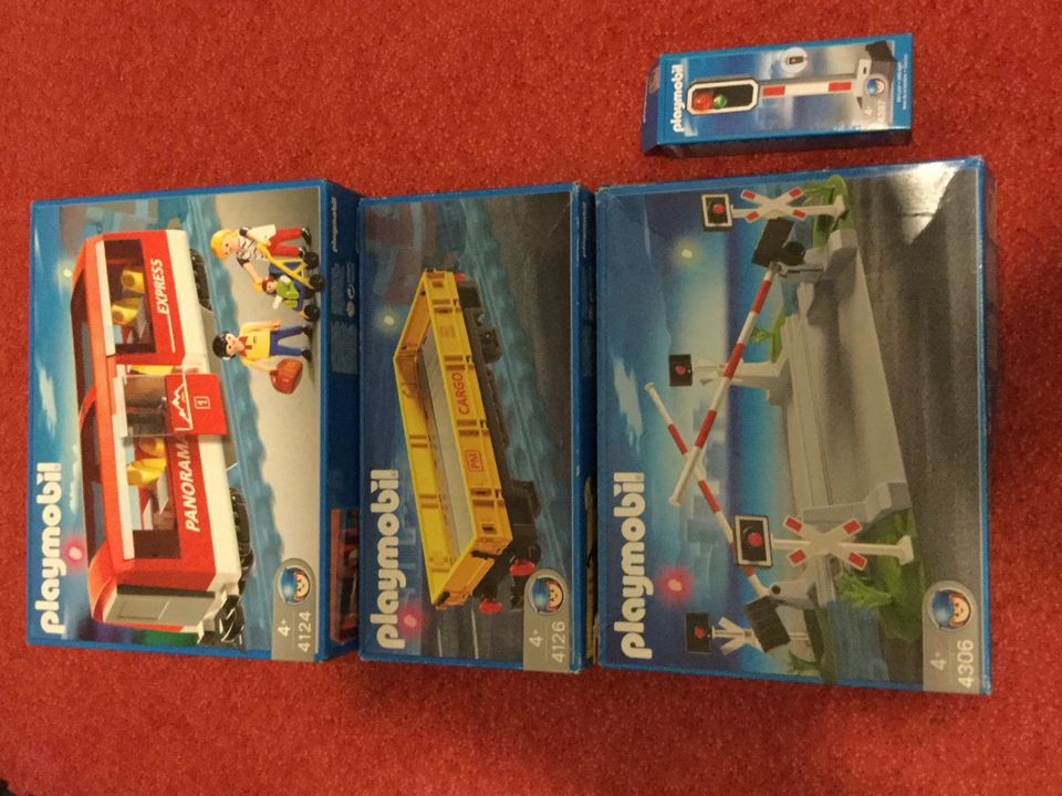 Playmobil Eisenbahn 4010 + 4124 + 4126 + 4306 + 4397 gebraucht in Koblenz