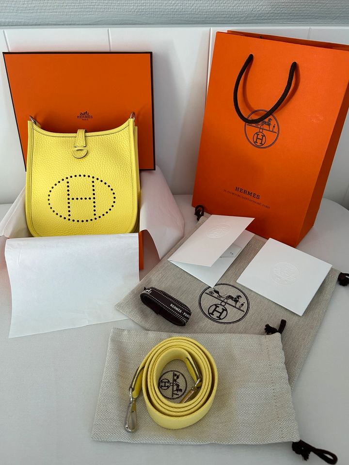 Hermès Evelyne Mini 16 Amazone NEU Full Set Limoncello Hermes in Frankfurt am Main