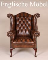 Englische Möbel Chesterfield Ohrensessel Sessel Antik Leder Gold Brandenburg - Potsdam Vorschau