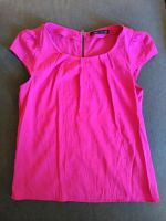 Zara Top Bluse kurzarm pink rosa Puffärmel München - Hadern Vorschau