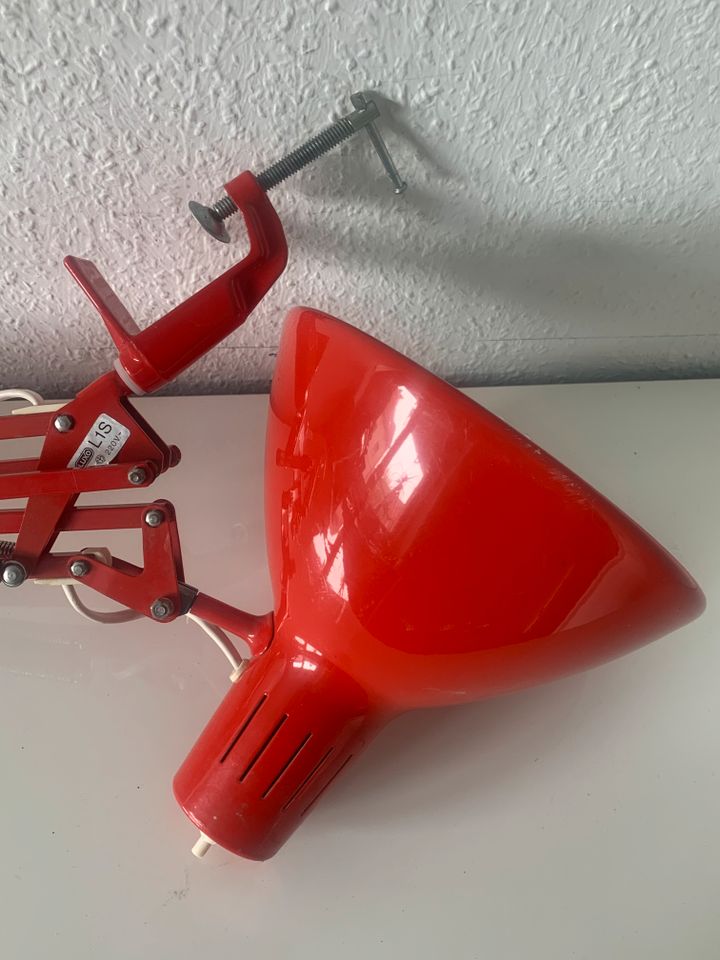 Luxo L1S Rot Schreibtischlampe Gelenklampe Vintage Gebraucht in Hannover
