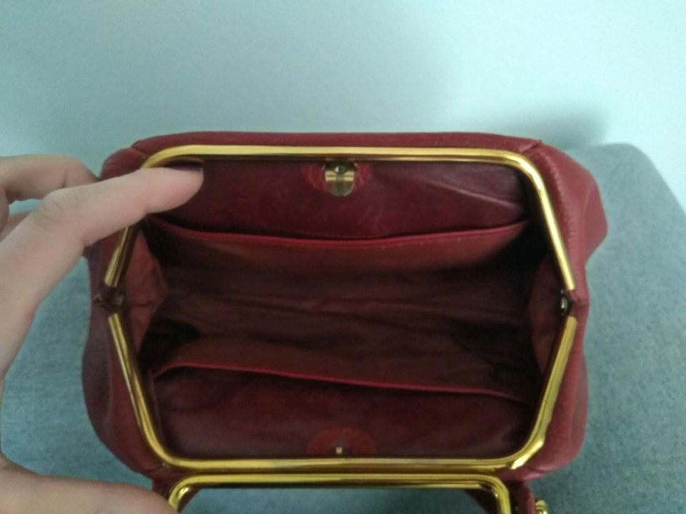 Vintage Tasche von Goldpfeil / Goldpfeiltasche Leder in Saarbrücken