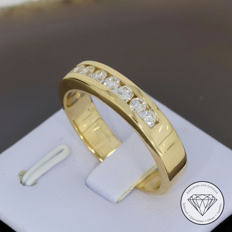 M*202305 WERT 3.300,- Brillant 0,60 ct Ring 585 Gold 14 KT XXYY in Essen