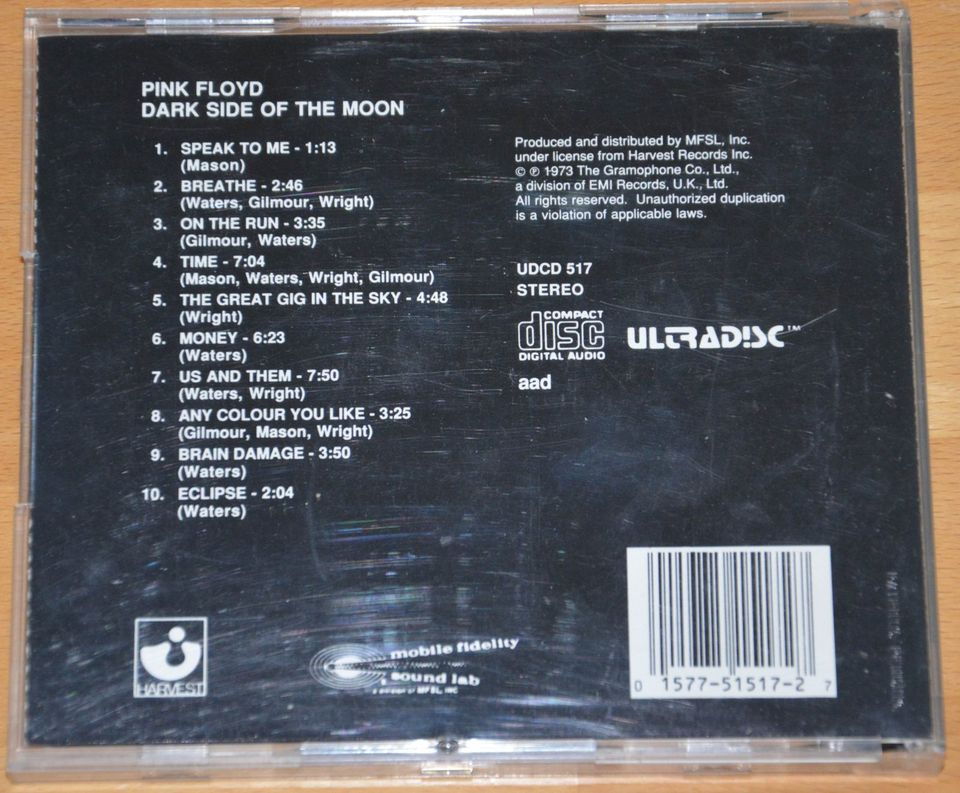 Pink Floyd - Dark Side of the Moon Ultradisc II Gold UDCD in Schöndorf (an der Ruwer)