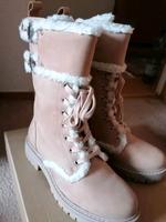 Stiefel beige Leder Größe 38 neu Thüringen - Erfurt Vorschau
