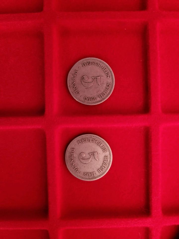 100 Reichsmark + 2x 5 Pfennig 1902 + 1903 in Marschacht