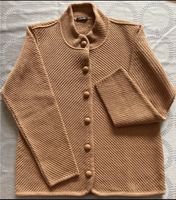 WALBUSCH Strickjacke Schurwolle elegant Braun Gold Lurex 40 NEU Kr. München - Ottobrunn Vorschau