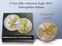1 Unze Silber American Eagle 2023 beidseitig teilvergoldet Niedersachsen - Wittingen Vorschau