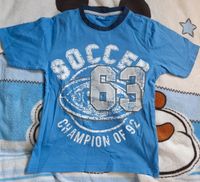 T-Shirt Gr. 116 blau Soccer Shirt Sommershirt Kurzarmshirt Rostock - Brinckmansdorf Vorschau