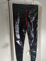 Hochglanz Lack Vinyl Schritt-Zip Leggings Rubber Gr M schwarz Schleswig-Holstein - Elmshorn Vorschau