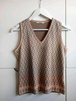 Hirsch Stricktop Pullunder Top Rippstrick apricot beige gold Baden-Württemberg - Plochingen Vorschau