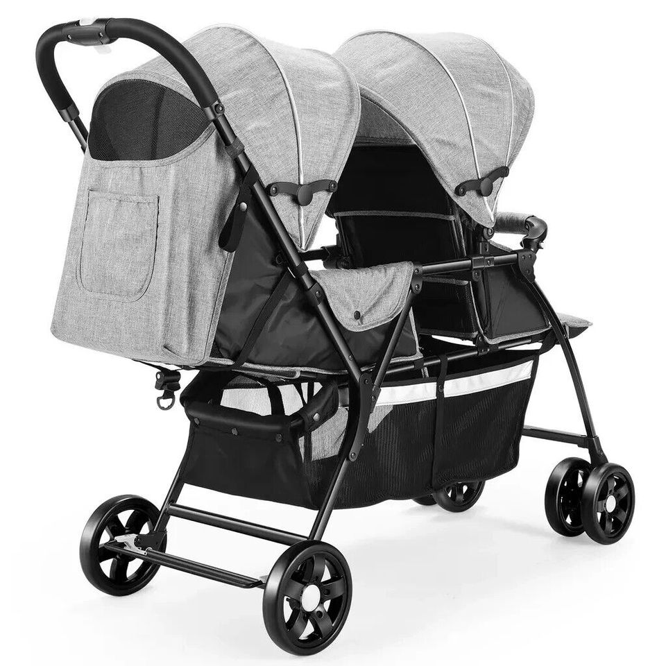 Geschwisterwagen Zwillingswagen Doppel Kinderwagen Baby Buggy in Weilburg