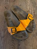 Birkenstock Madrid orange, Neon, Größe 41 Bayern - Gelchsheim Vorschau