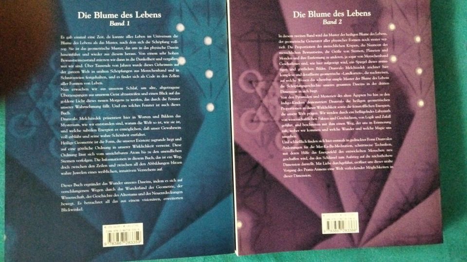 NEU Bücher Blume des Lebens Band 1 + 2 in Waldbrunn