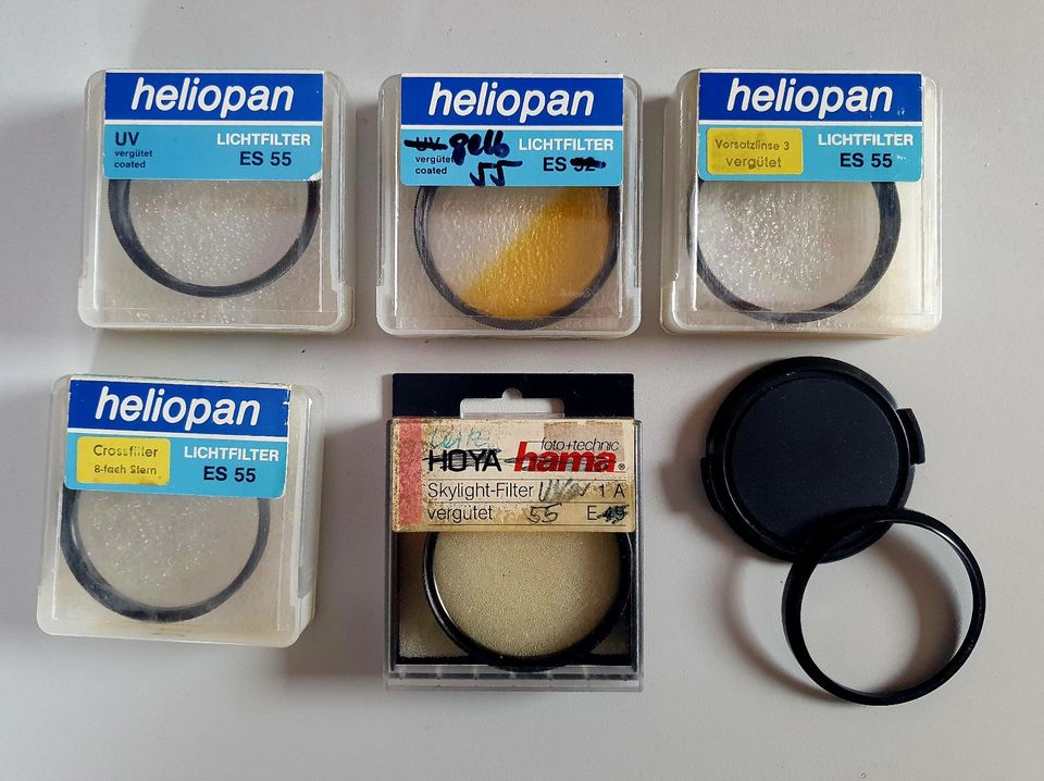 diverse Heliopan- u. Leitz-Filter 55 mm in Dießen
