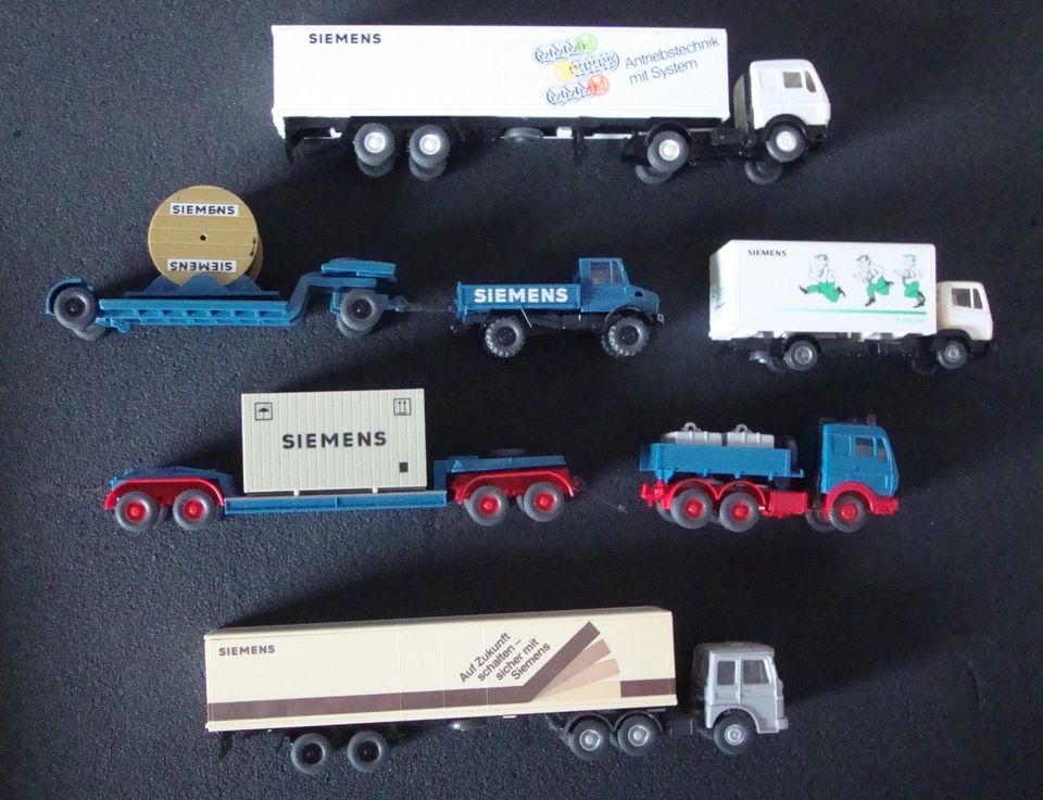 "Siemens-Edition"-Sammlung M1:87  5 Stück,  LKW's, Wiking-Modelle in Frittlingen