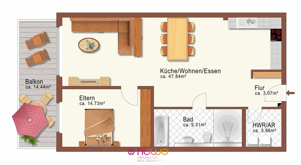 Königslutter: Investment in Neubauwohnung. Fertig und bereits vermietet. Gut und sicher. in Königslutter am Elm